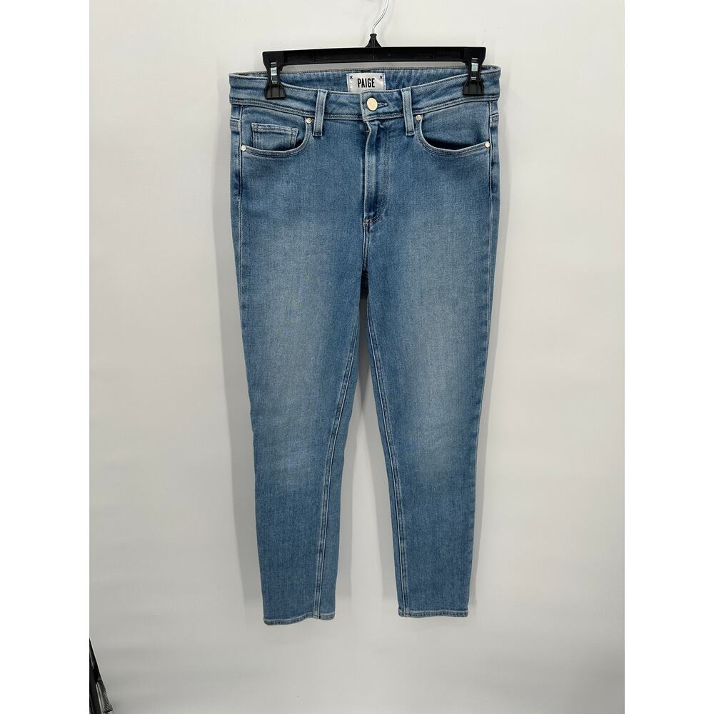 PAIGE DENIM Hoxton Ankle Skinny Denim Jean in Hot Toddy Light Wash // 28 - Picture 4 of 12